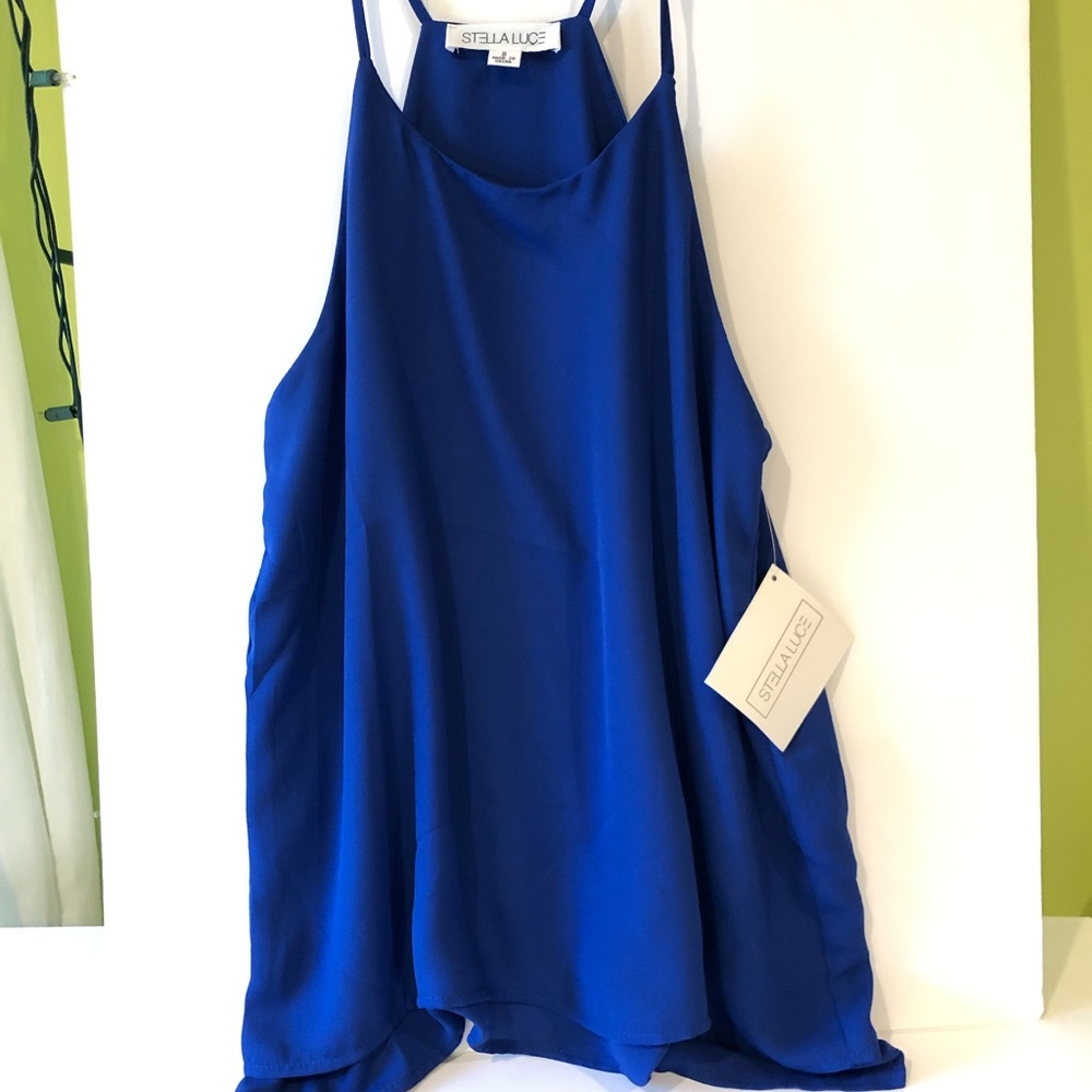 Royal blue dress top